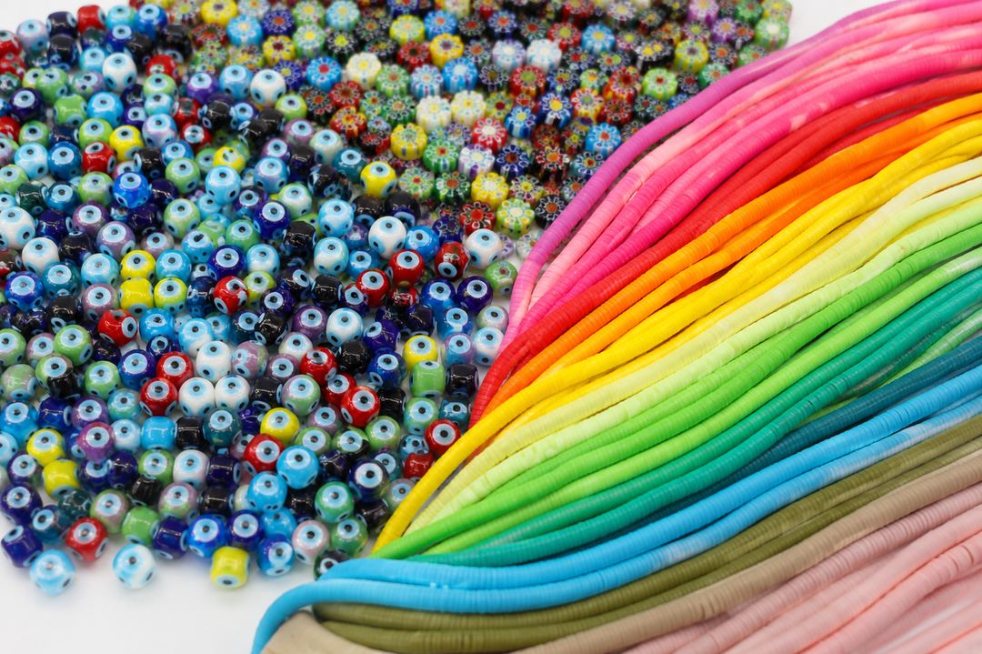 Glass, Heishi, Ceramic Beads