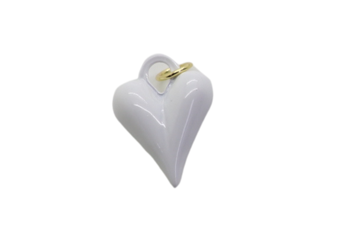 Small Heart Enamel Charm