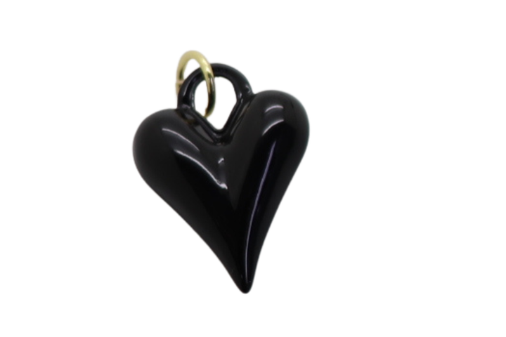 Small Heart Enamel Charm