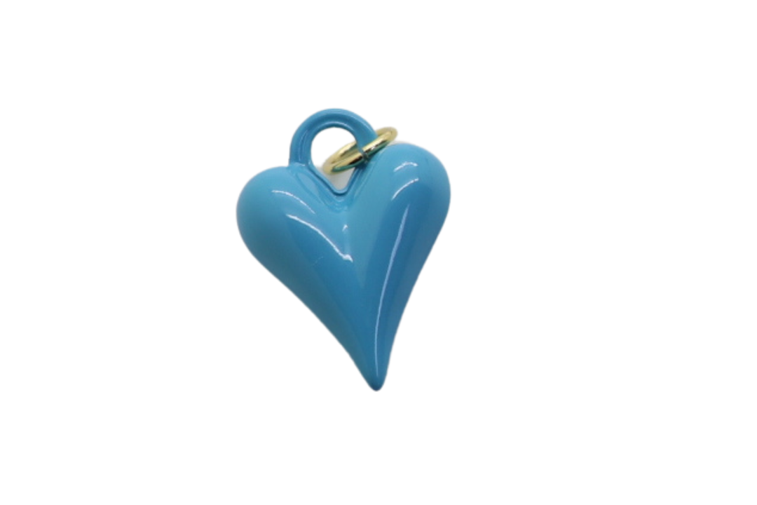 Small Heart Enamel Charm