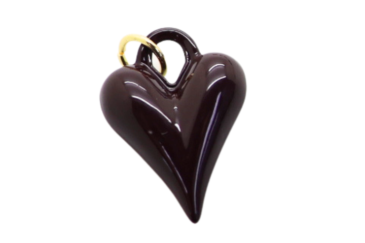 Small Heart Enamel Charm