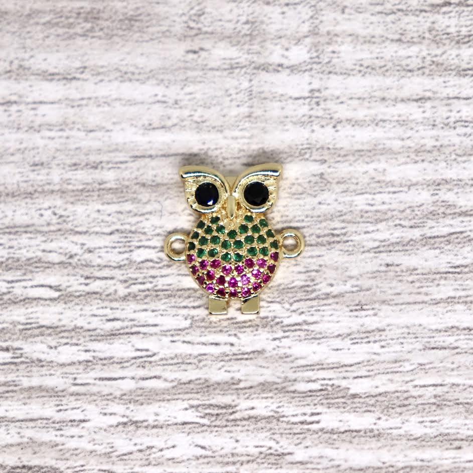 Micro Pave Owl Connector