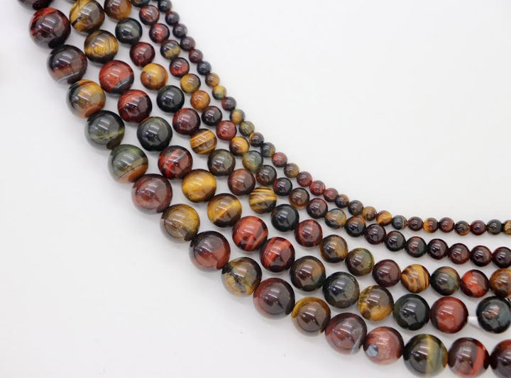 Tiger's Eye Round Smooth Beads