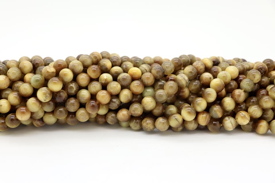 Tiger's Eye Round Smooth Beads