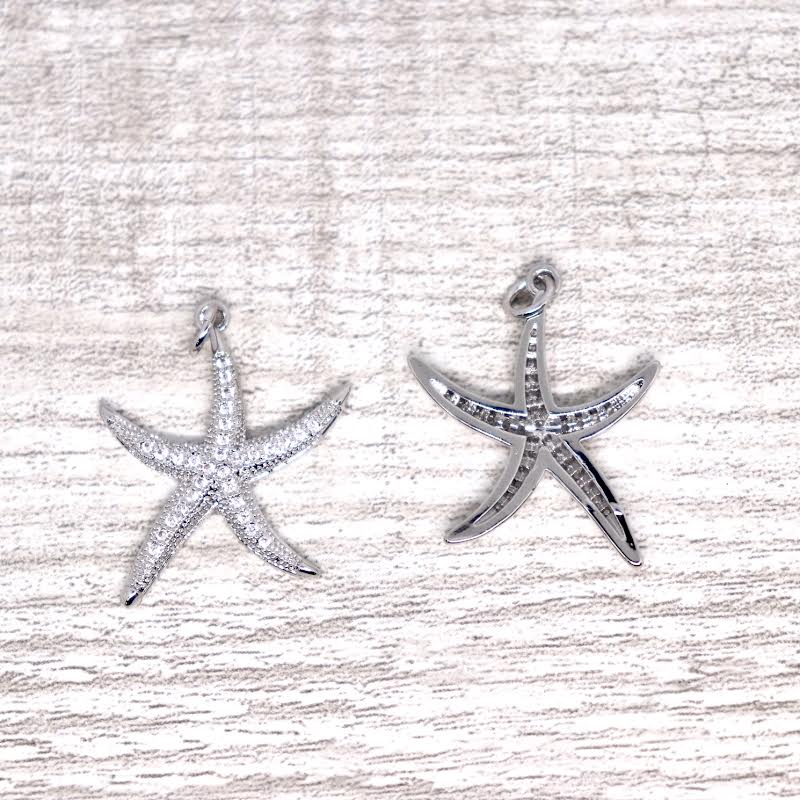 Micro pave Starfish Pendant