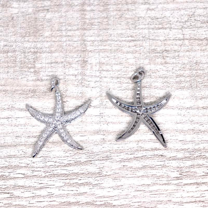 Micro pave Starfish Pendant