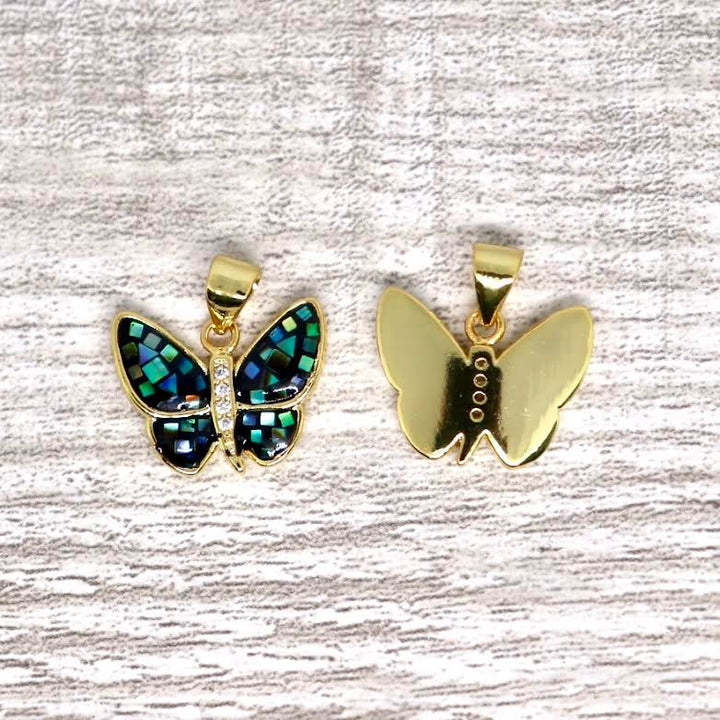 Abalone Butterfly Pendant