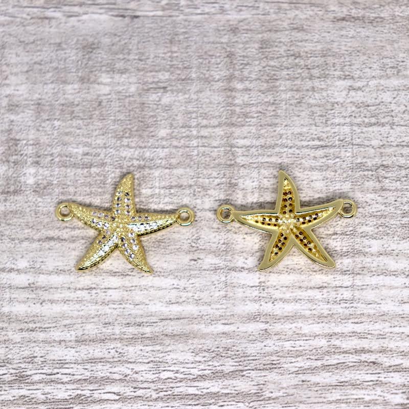 Micro pave Starfish Connector