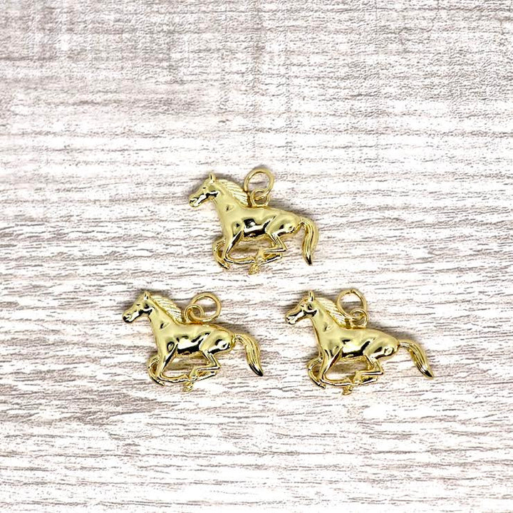 Gold Plated Horse Pendant