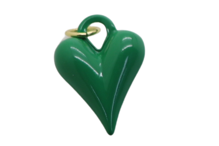 Small Heart Enamel Charm
