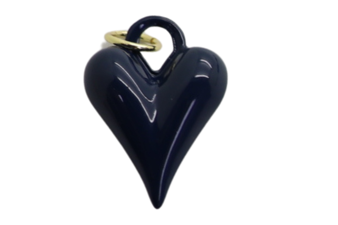 Small Heart Enamel Charm