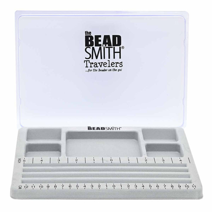 THE BEADSMITH- MINI BEAD BOARD WITH LID 7.75 X 0.75 X 11.75 INCHES