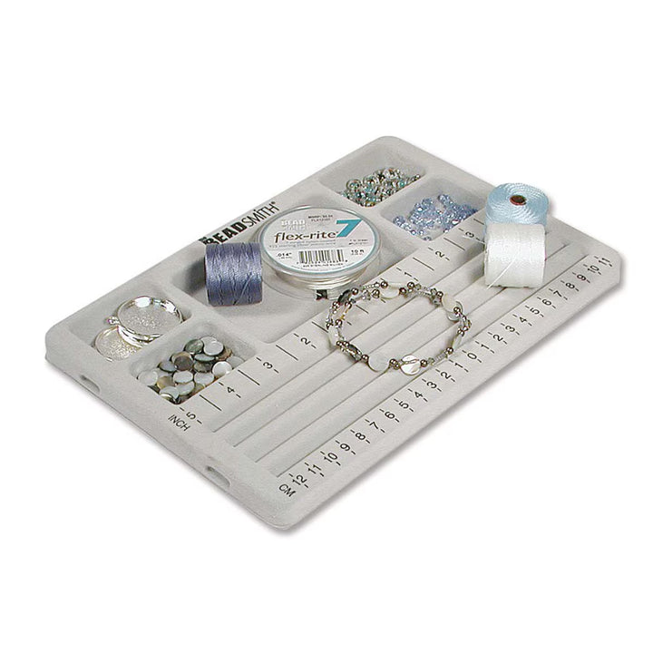 THE BEADSMITH- MINI BEAD BOARD WITH LID 7.75 X 0.75 X 11.75 INCHES