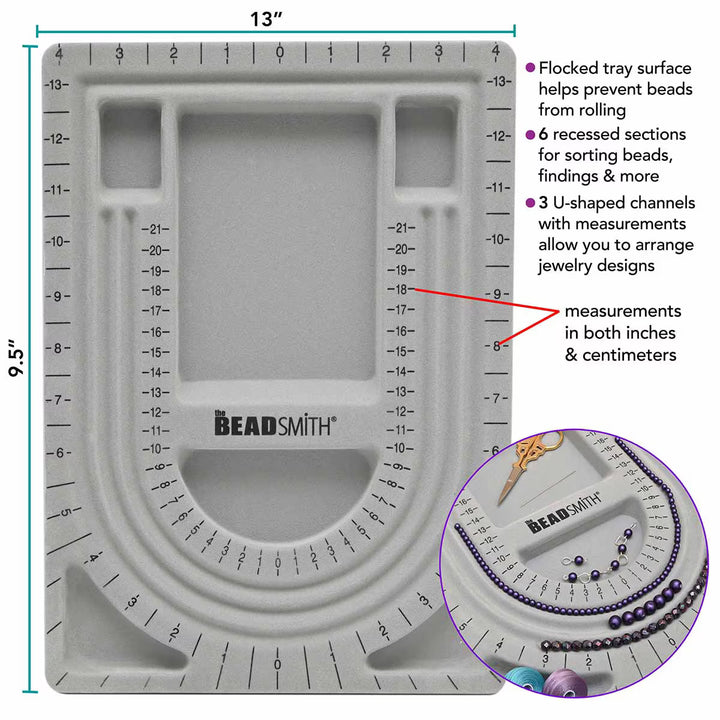 Bead Board-3 u Channel 8.5 x 12 Inch Flocked