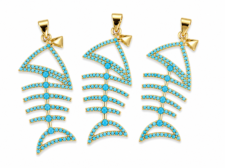Fish Skeleton Pendant