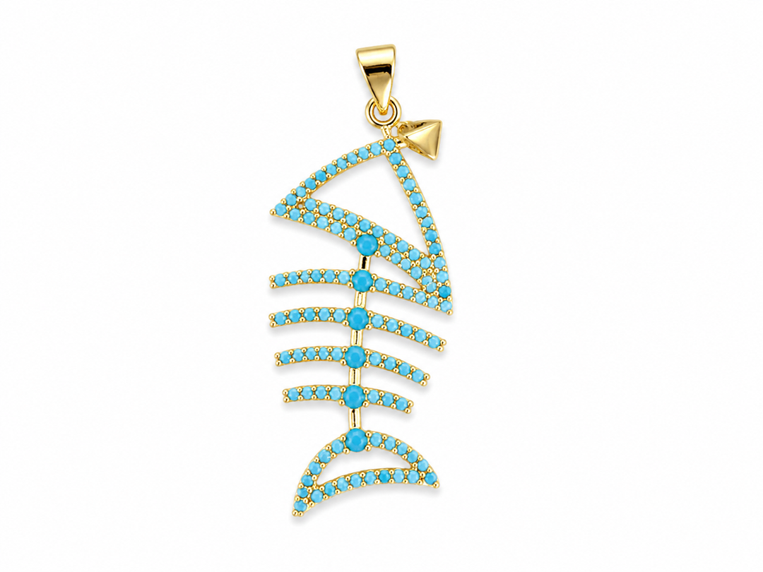Fish Skeleton Pendant