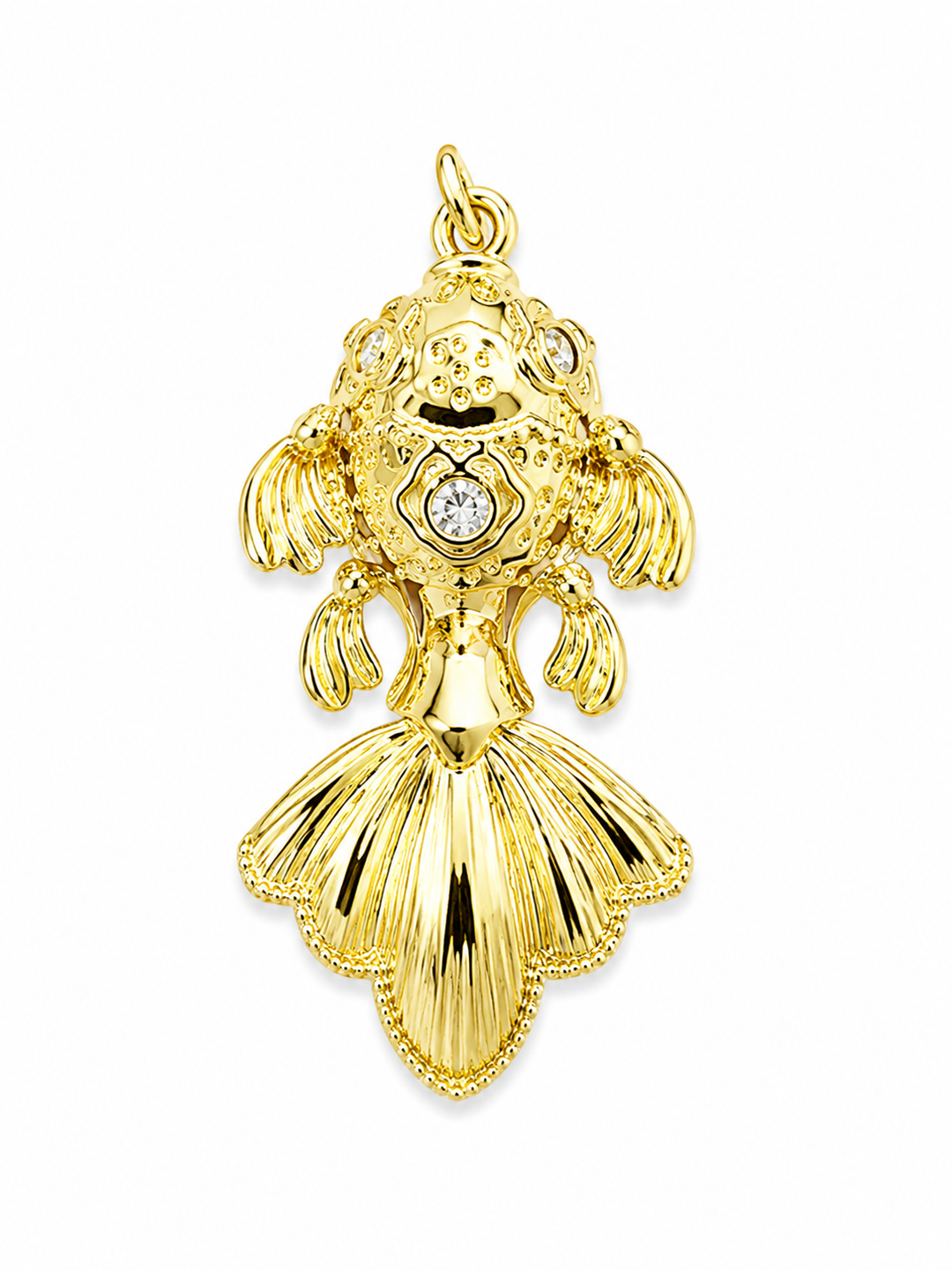 Zirconia Fish Pendant