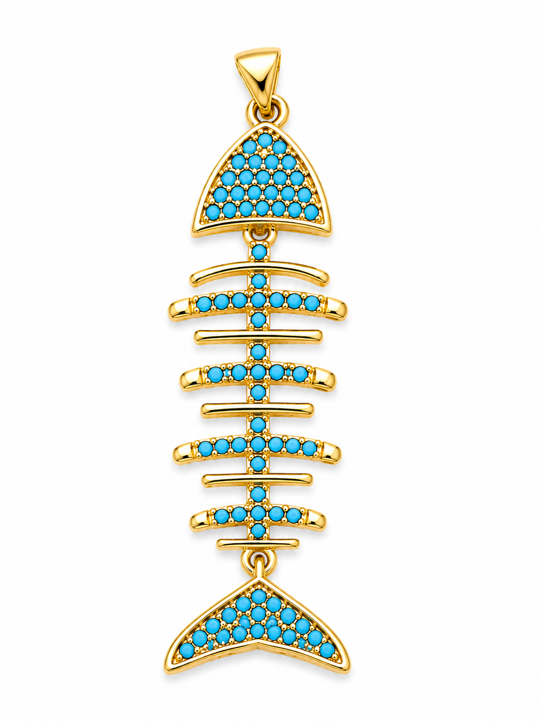 Fish Skeleton Pendant
