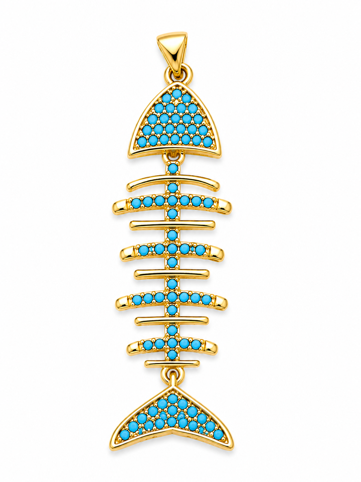 Fish Skeleton Pendant