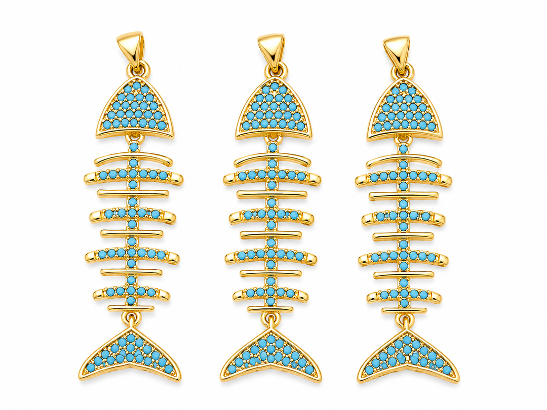 Fish Skeleton Pendant