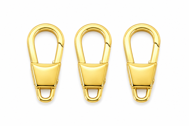 Oval Gold Lobster Clasp