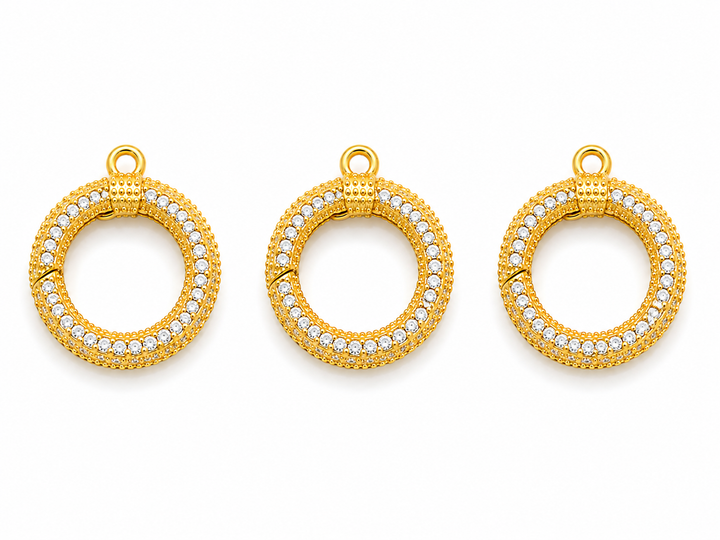 Round Micropave Ring Clasp