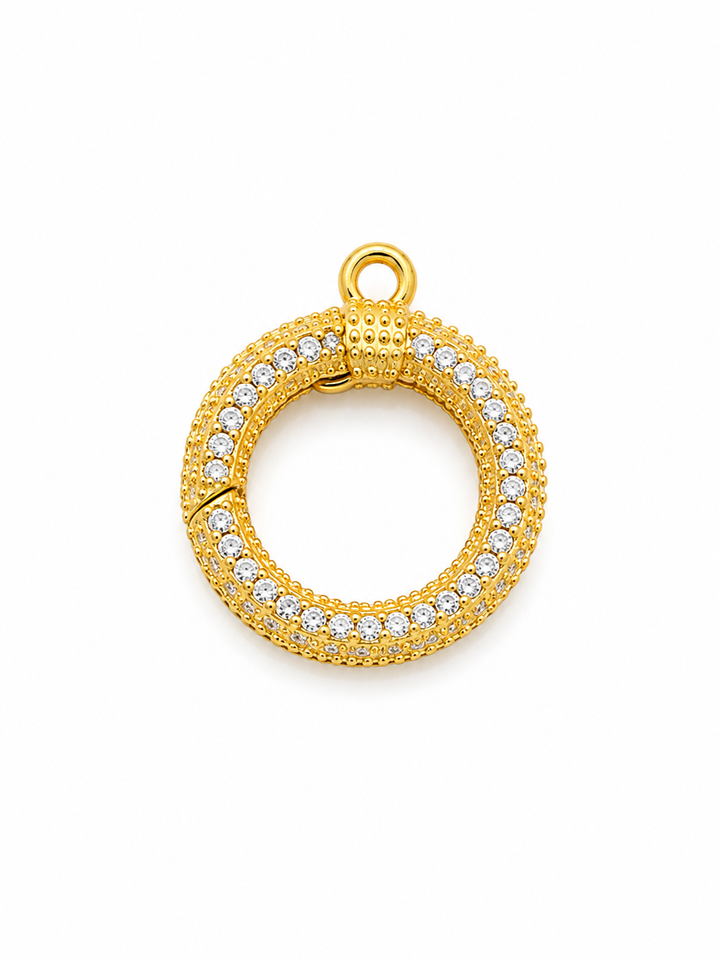 Round Micropave Ring Clasp
