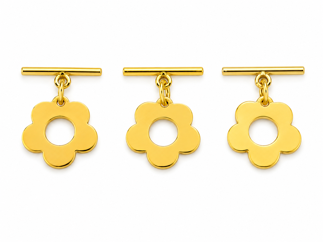 Flower Gold Toggle