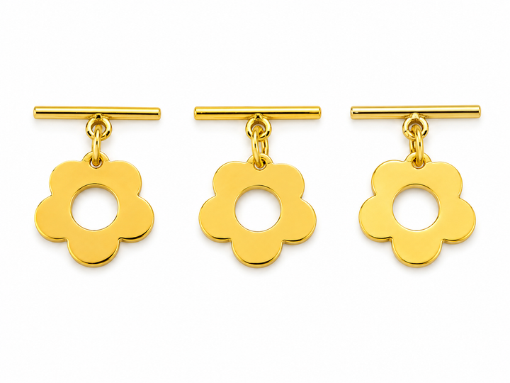 Flower Gold Toggle