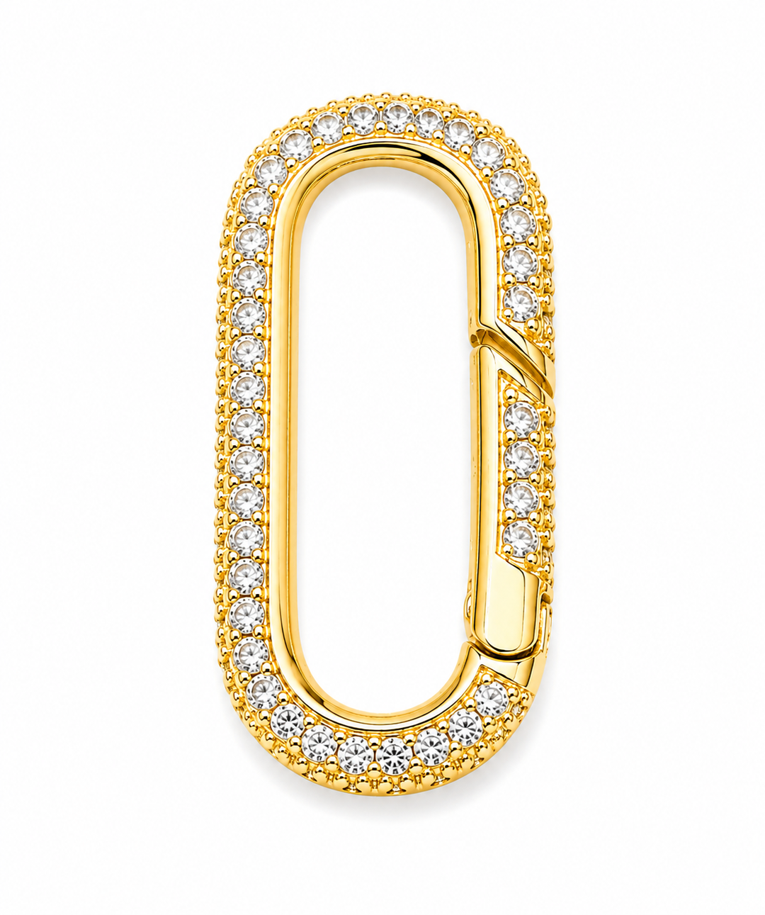 Oval Carabiner Gold Clasp