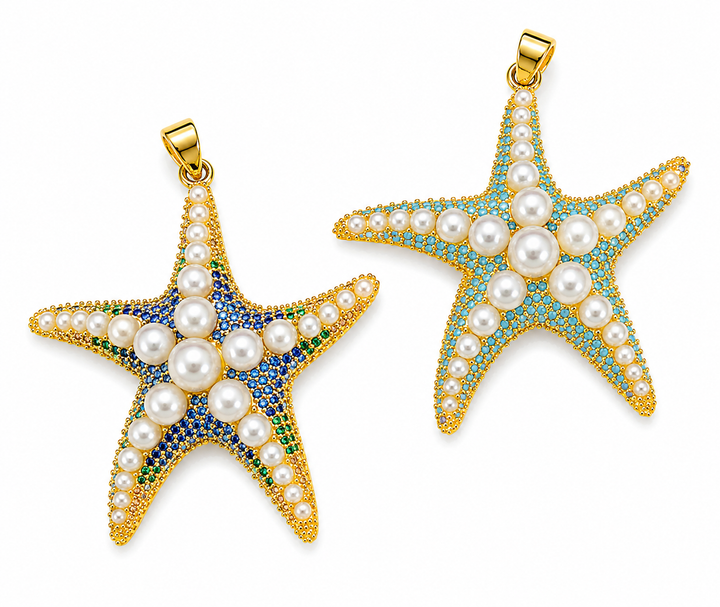 Starfish Pearl Pendant