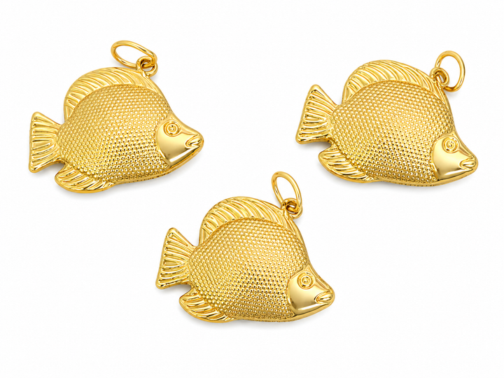 Big Gold Fish Pendant