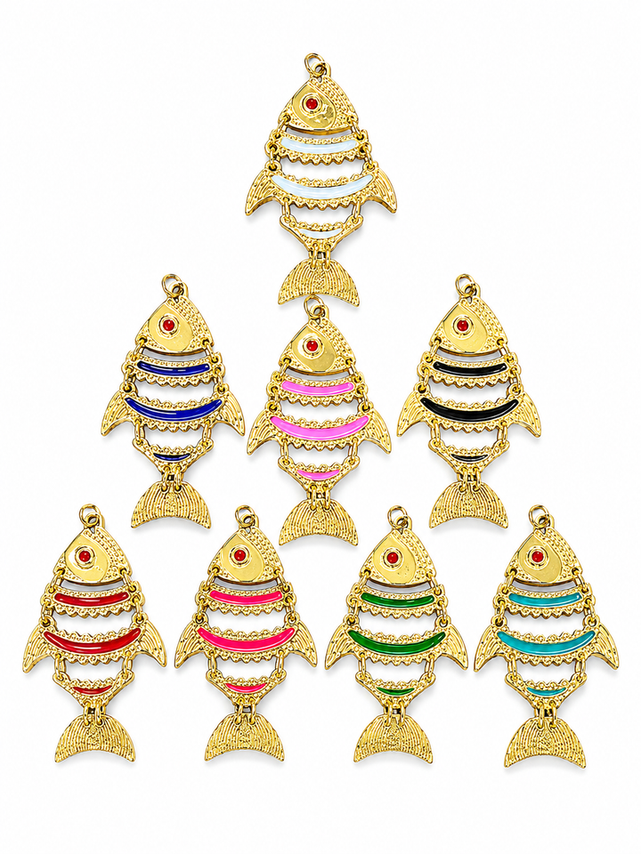 Large Moving fish Pendant