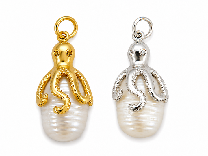Octopus Pearl Pendant