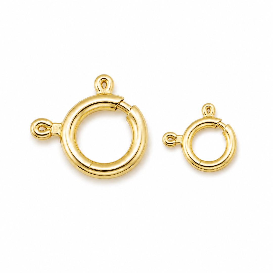 Gold Filled Spring Ring Clasp Closed