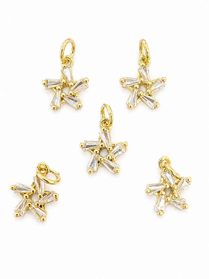 Small Crystal Star Charm