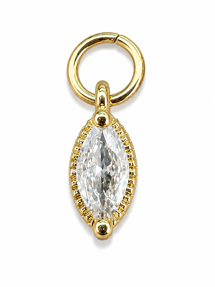 Small Crystal Drop Charm