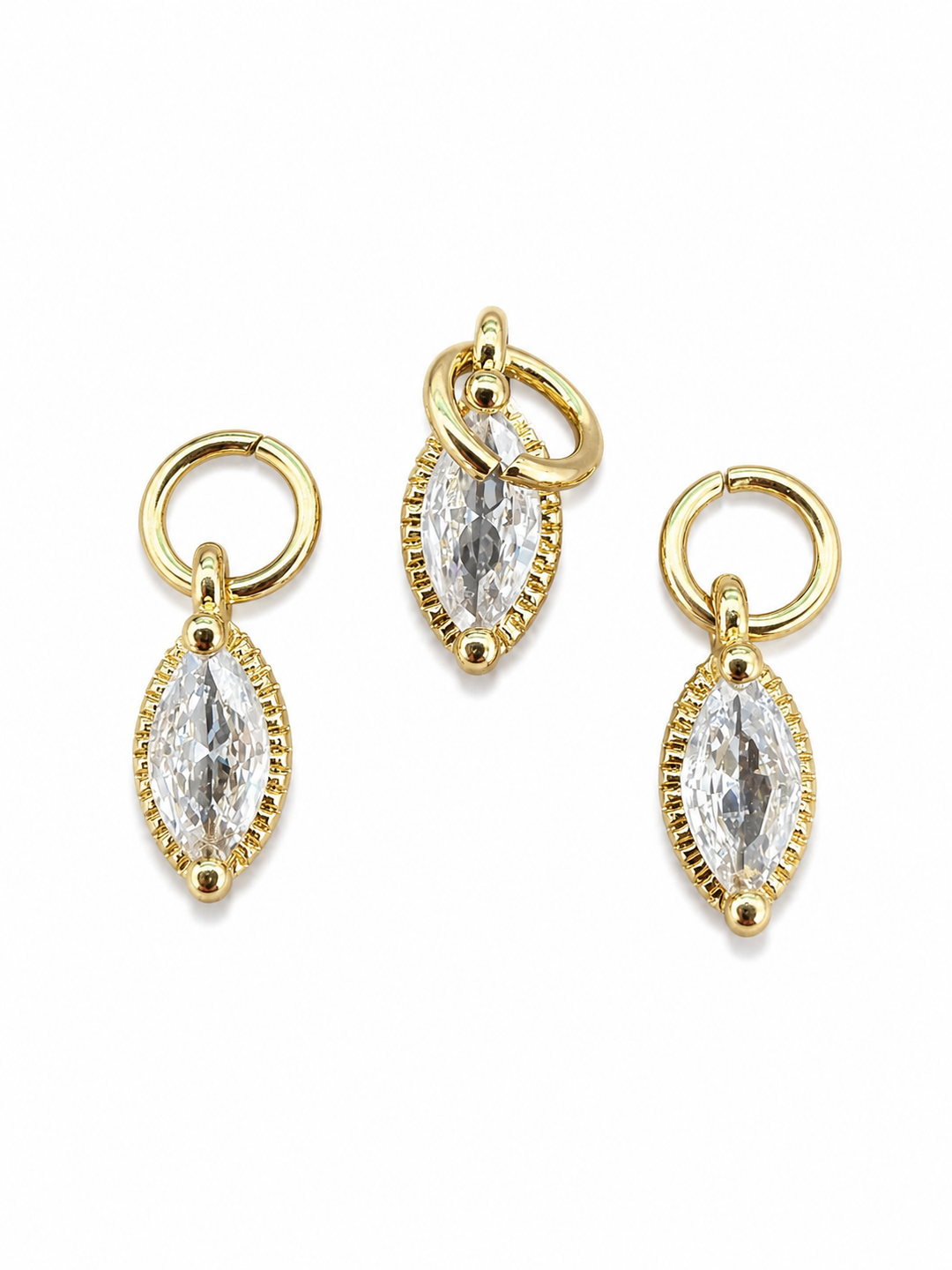 Small Crystal Drop Charm