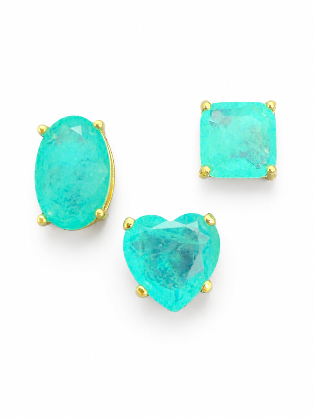 Small Crystal Oval Spacer