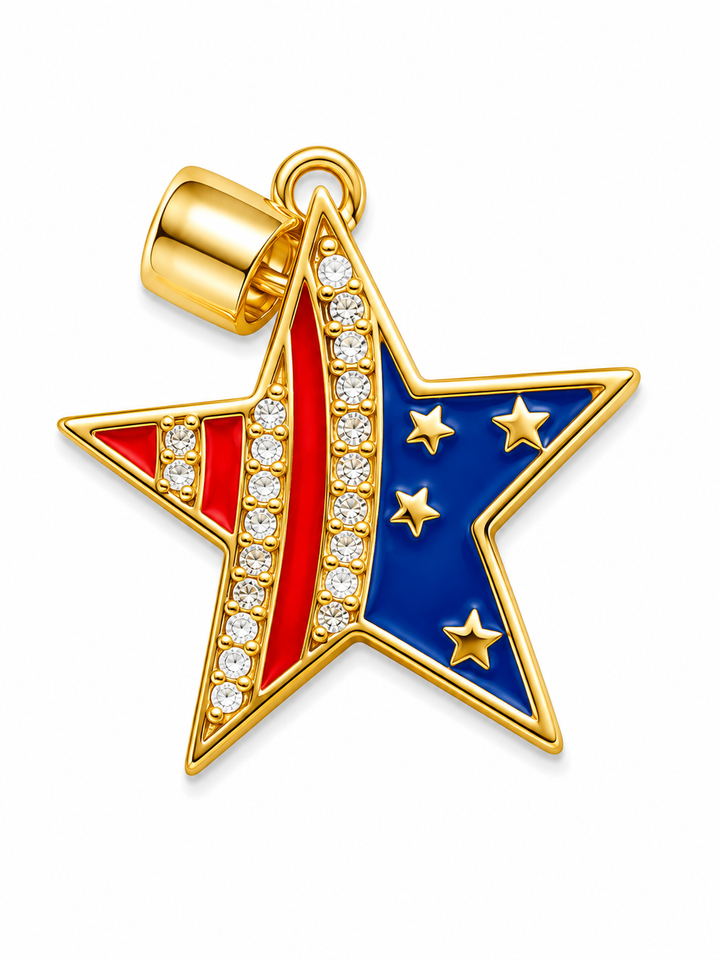 US Star Flag Charm