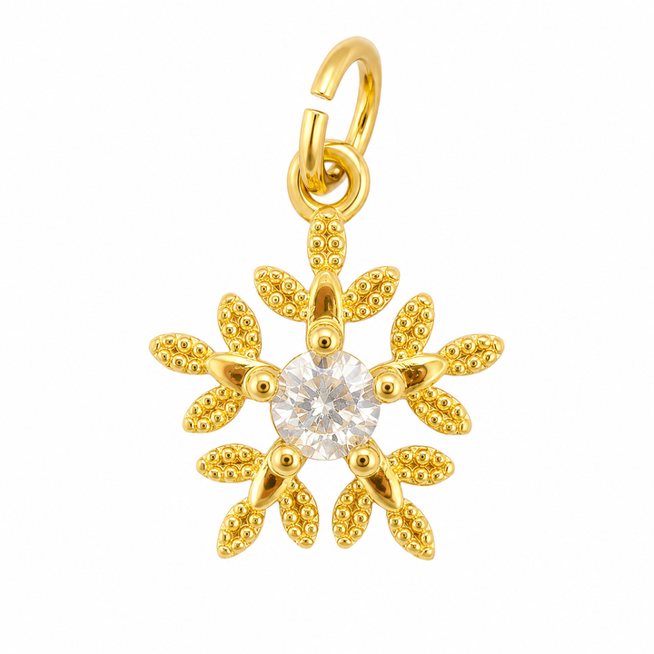 Small Snowflake Christmas Charm