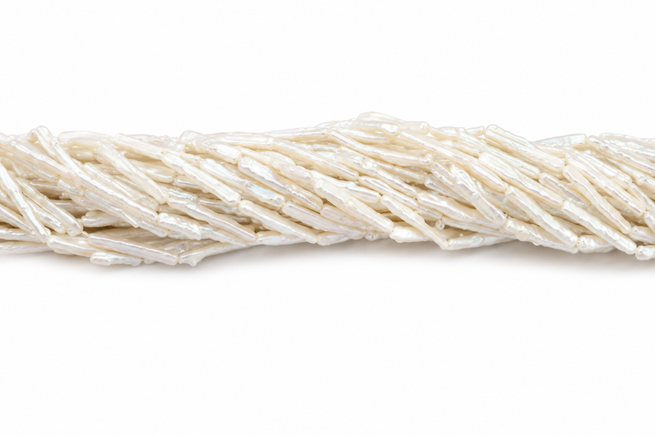 Skinny Biwa Pearls 4A+