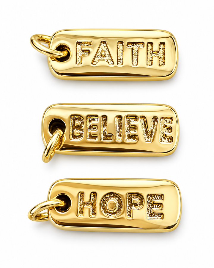 Rectangle Word Charms