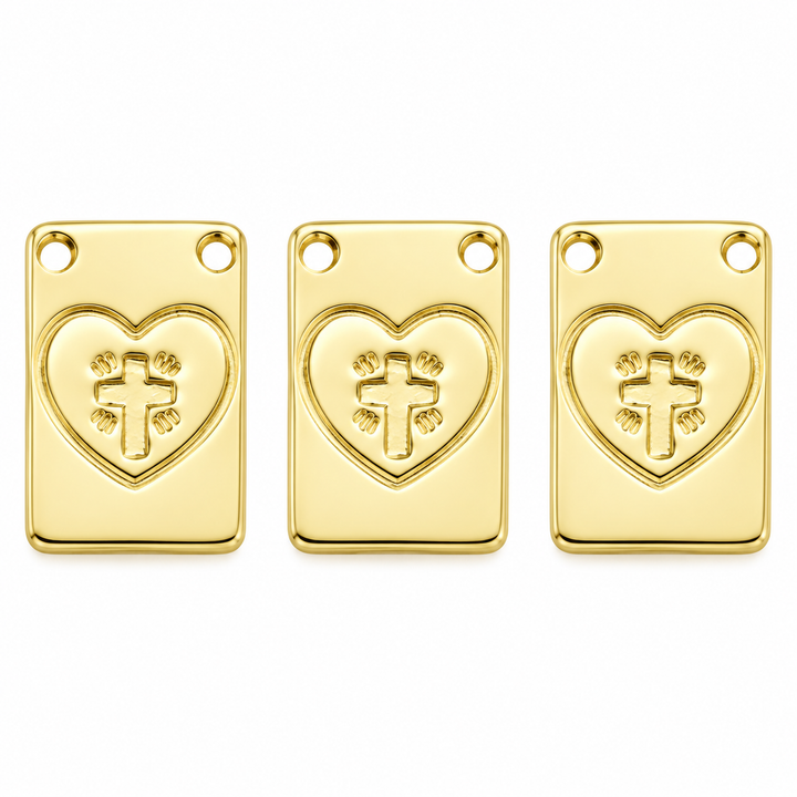 Scapular Heart Cross Pendant