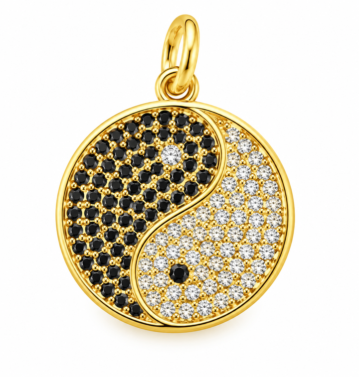Micro Pave Yin/Yang Pendant