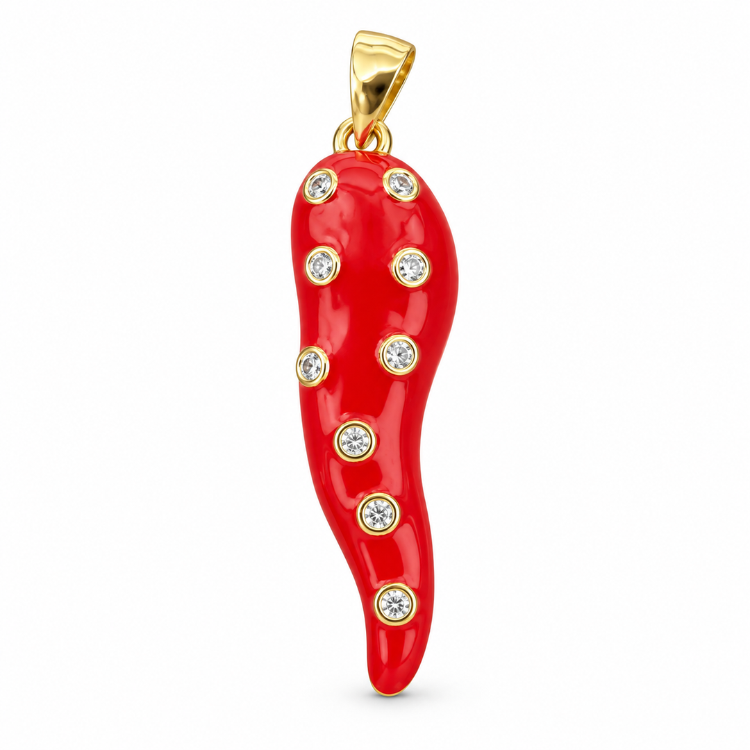 Horn Micro Pave Pendant