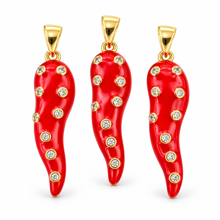 Horn Micro Pave Pendant