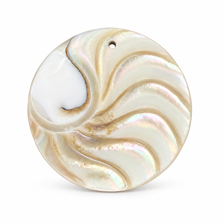 Mother Of Pearl Round Pendant