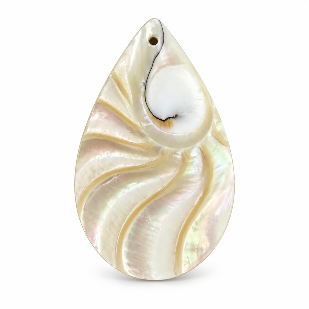 Mother Of Pearl Tear Drop Pendant