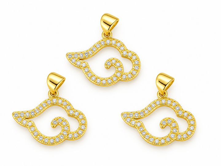 Wind Micro Pave Charm